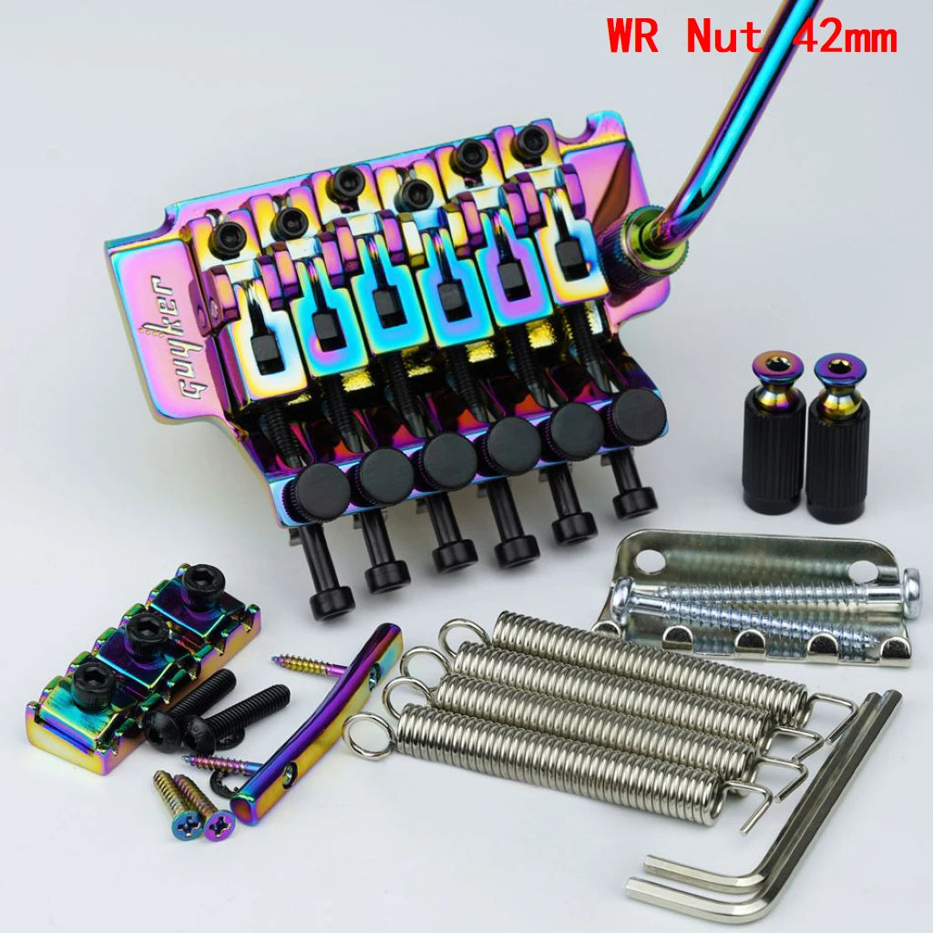 1 Set GUYKER 6 String Tremolo Bridge Double Locking System Bridge