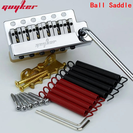 Guyker Guitar Tremolo Bridge String Spacing 10.5MM Guitar Bridge With Brass Saddle Brass Block