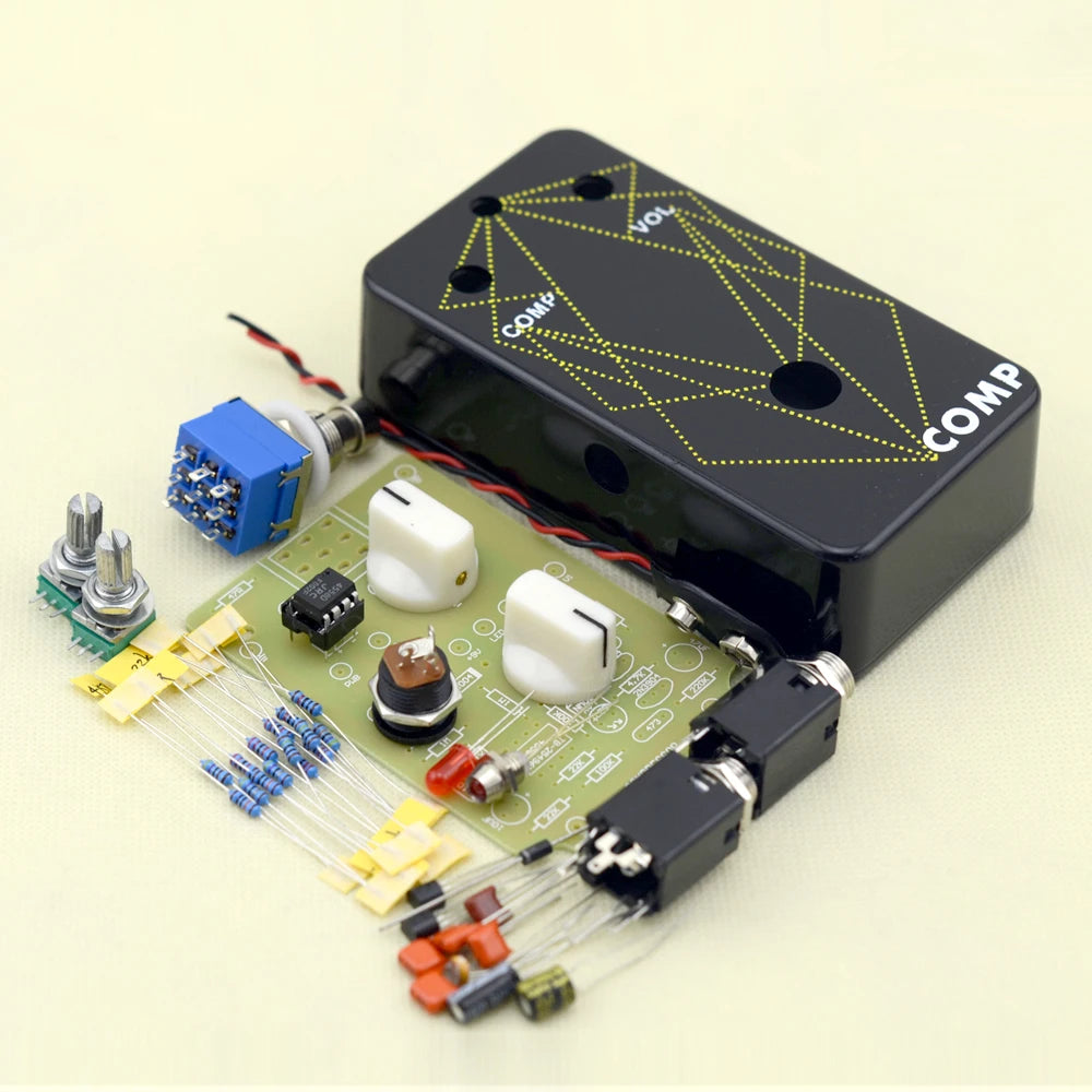 LANDTONE DIY Compressor Guitar Pedal Kit – 1590B Aluminum Enclosure