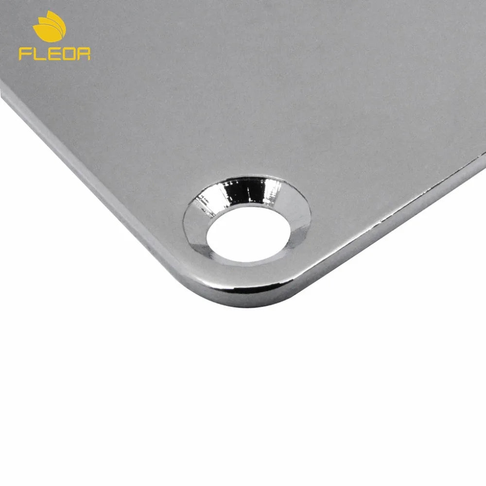 FLEOR TL Electric Guitar Neck Plate Strength Connecting Board Joint Plate Chrome