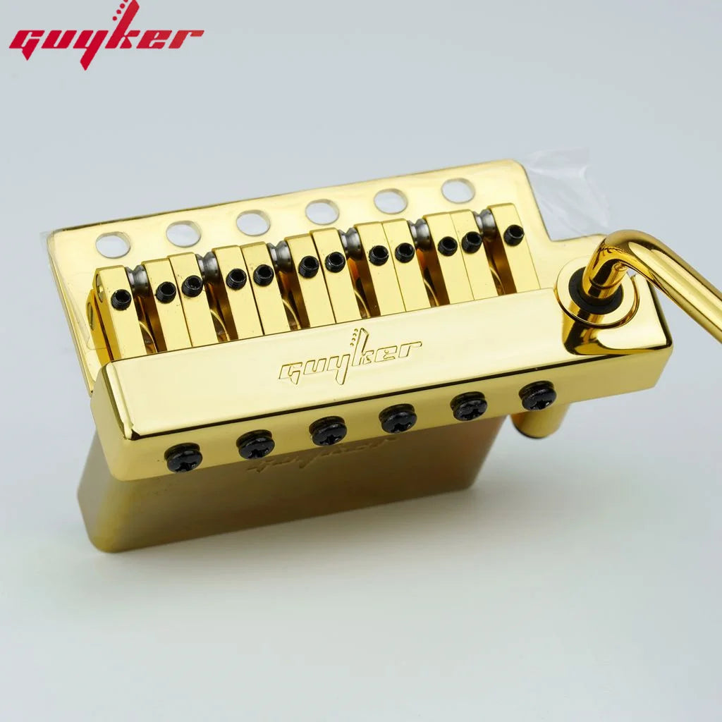 Guyker Guitar Tremolo Bridge String Spacing 10.5MM Guitar Bridge With Brass Saddle Brass Block