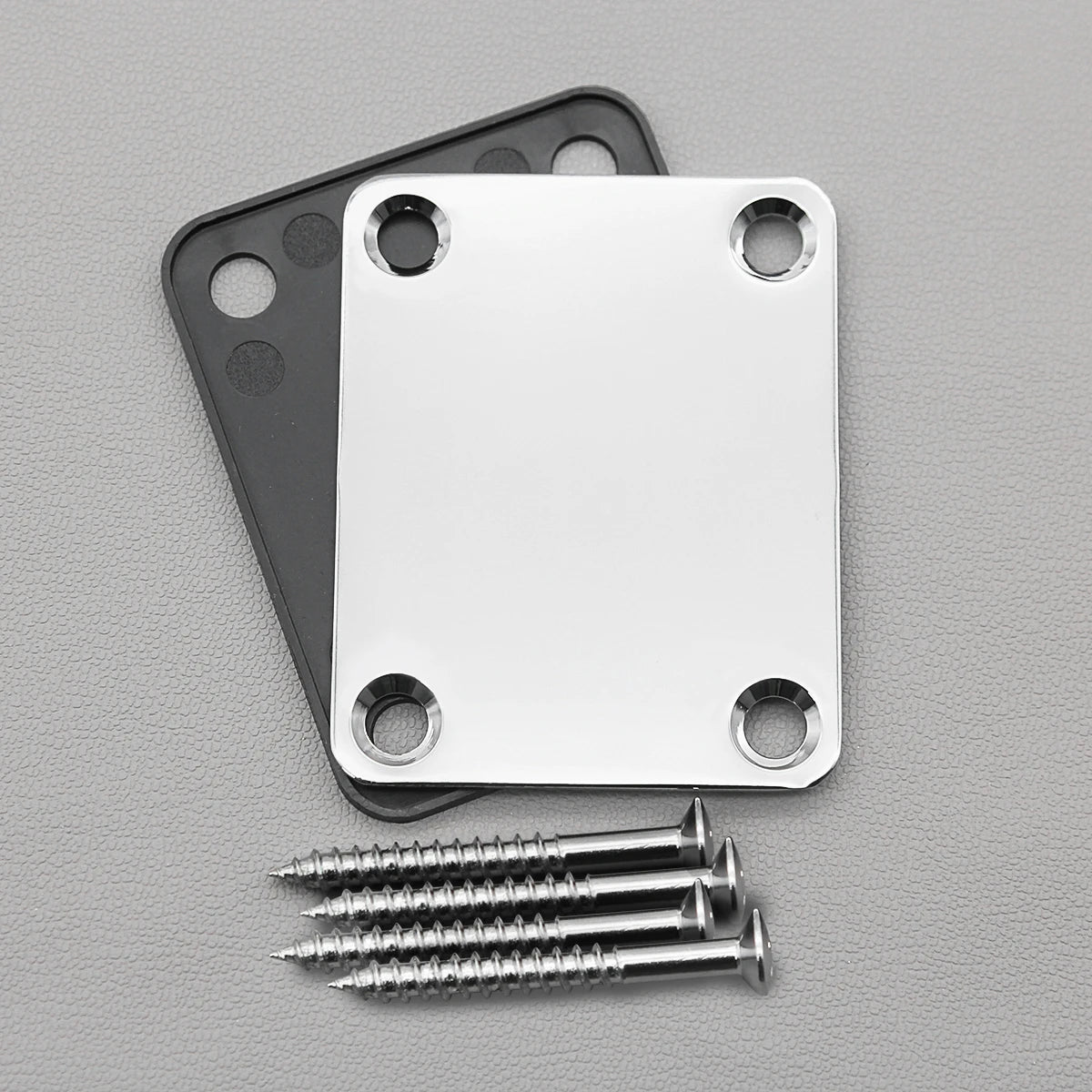FLEOR TL Electric Guitar Neck Plate Strength Connecting Board Joint Plate Chrome