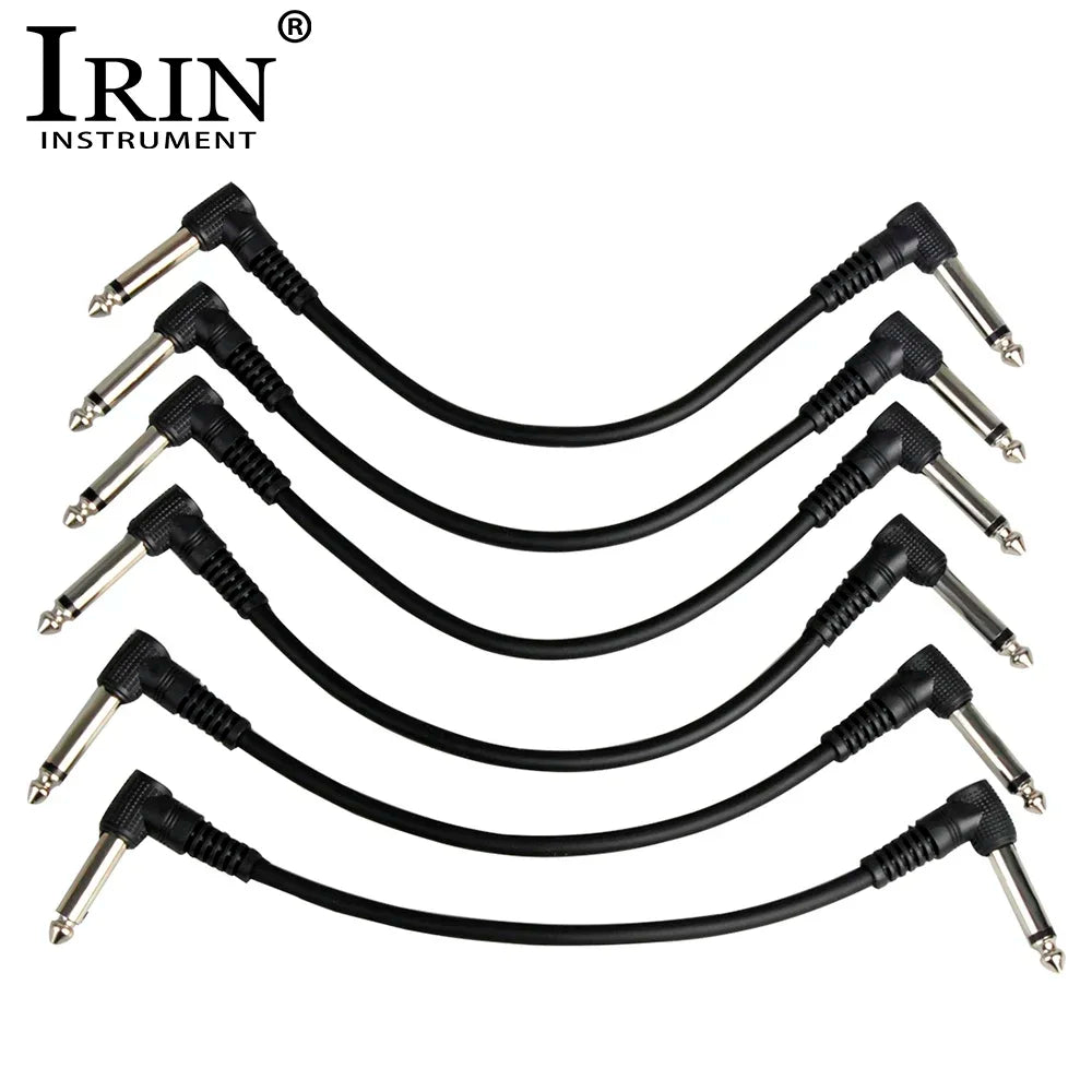 IRIN 6 Pcs Guitar Effects Cables 6.5mm Jack Audio Cable