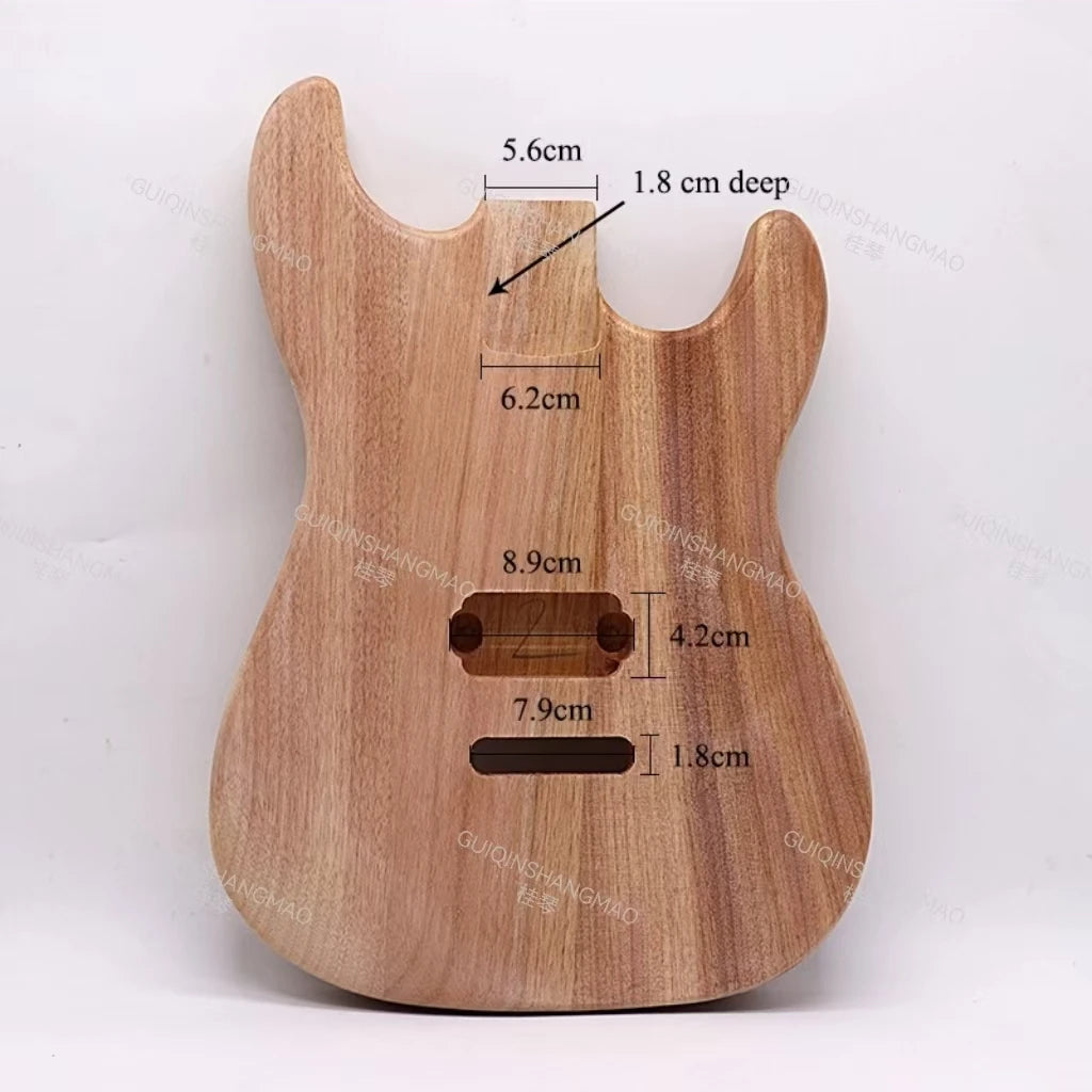 SG Semi-Finished Electric Guitar Body, Aogu Wood, Guitar Modification, DIY Instrument Accessory, Professional Performance