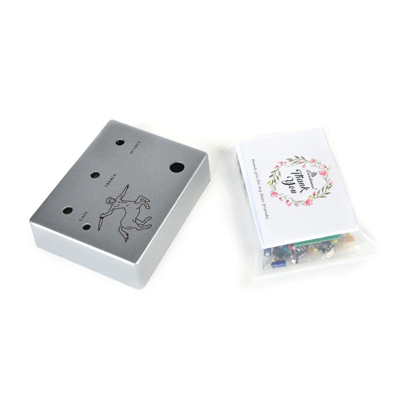 Landtone Diy Klon Centaur Overdrive Gitaarpedaal Alle Kits Met 1590bb Aluminium Behuizing Box G01 Gratis Verzending