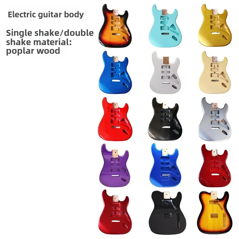Customizable ST Style Electric Guitar Bodies – Multiple Colors and Pickup Configurations