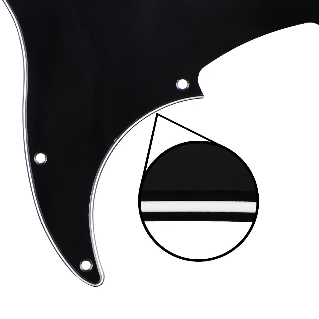 FLEOR Single PB Bass Pickguard 13-Hole Scratch Plate with Screws for 4-String Bass Parts Available in 15 Colors