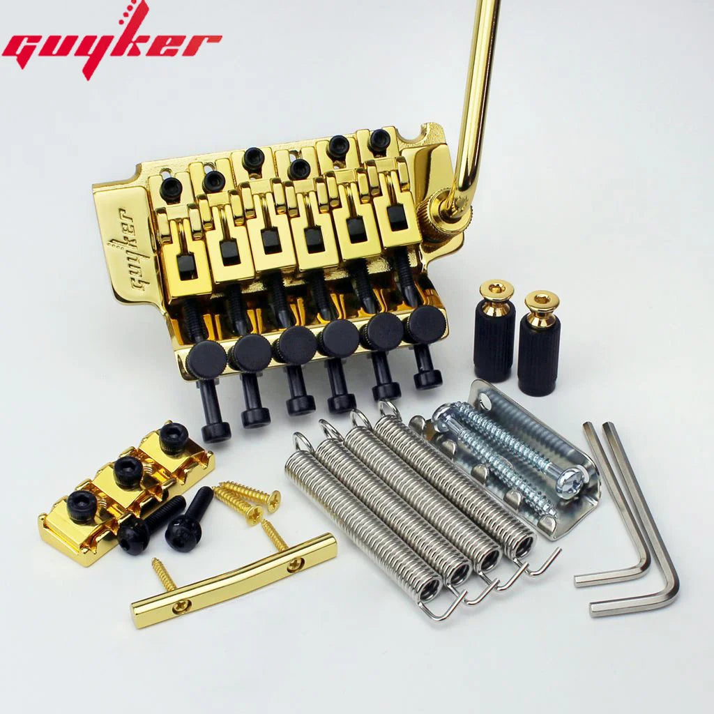 1 Set GUYKER 6 String Tremolo Bridge Double Locking System Bridge