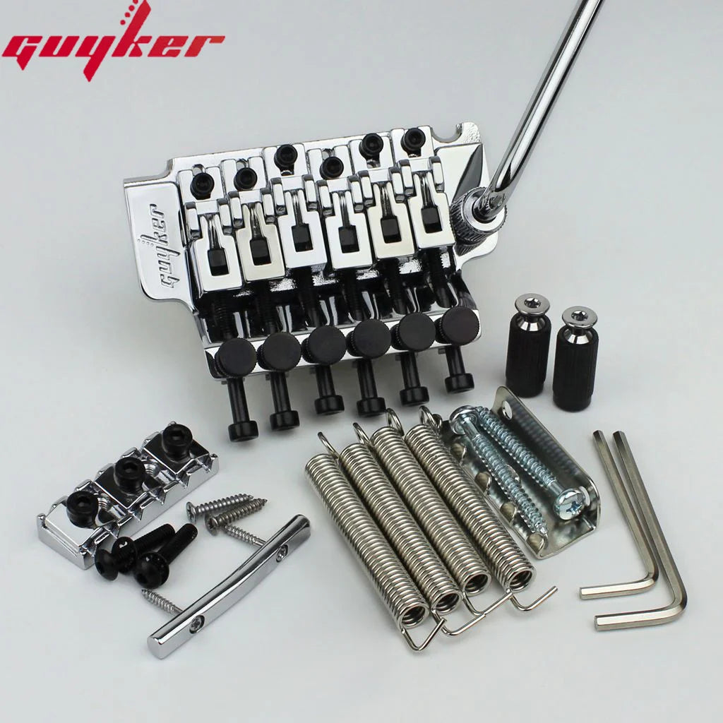 1 Set GUYKER 6 String Tremolo Bridge Double Locking System Bridge