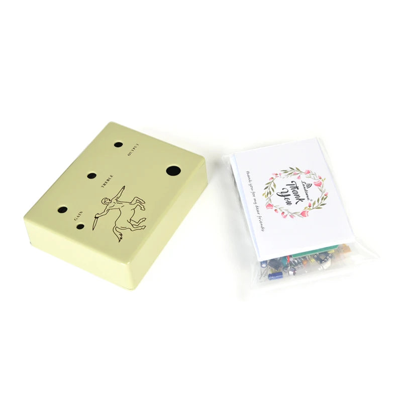 Landtone Diy Klon Centaur Overdrive Gitaarpedaal Alle Kits Met 1590bb Aluminium Behuizing Box G01 Gratis Verzending