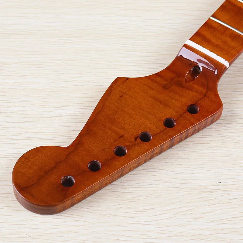 ST 6-String 22-Fret Tiger Pattern Baked Maple Neck – 5.6 cm Wide