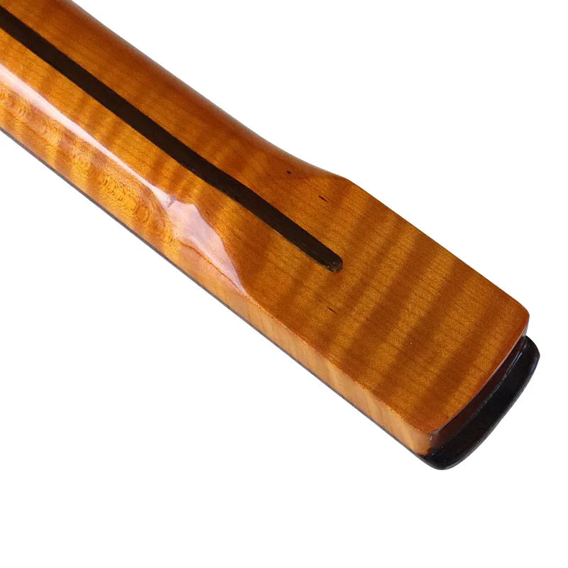 6-String 22-Fret Roasted Maple Tiger Pattern ST Neck with Rosewood Fingerboard