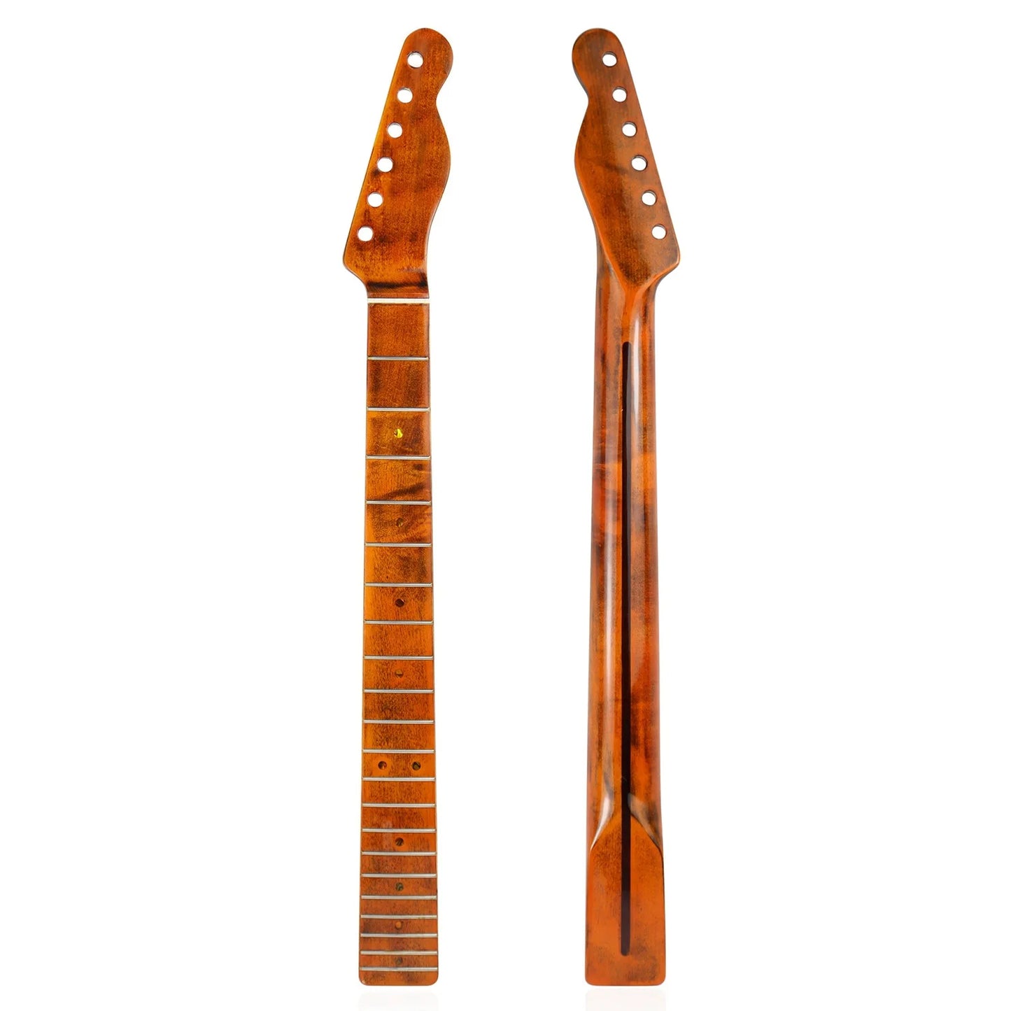 Shining Electric Guitar Neck with Back Center Line, Canadian Maple Handle, 21 Grade, TL Tele