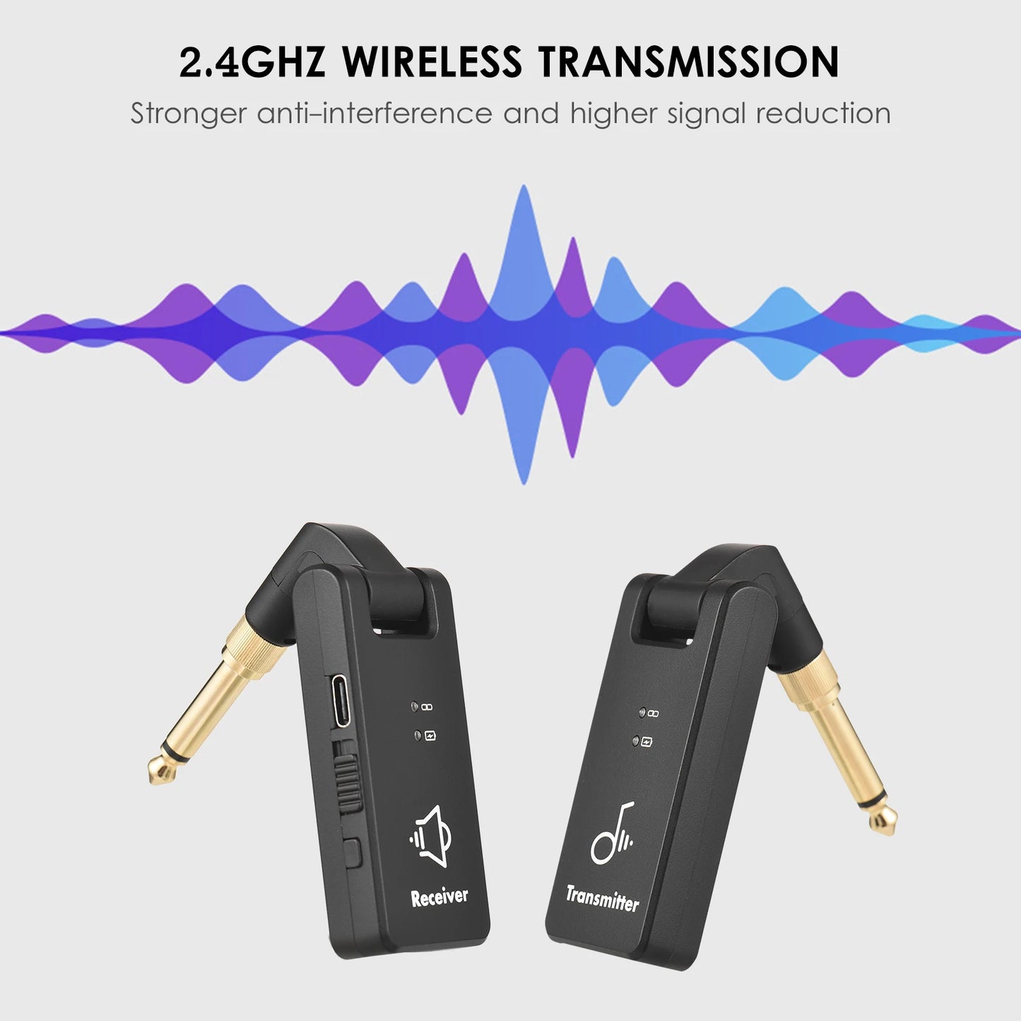 M-VAVE WP-8 2.4G Wireless Guitar System Electric Guitar Receiver