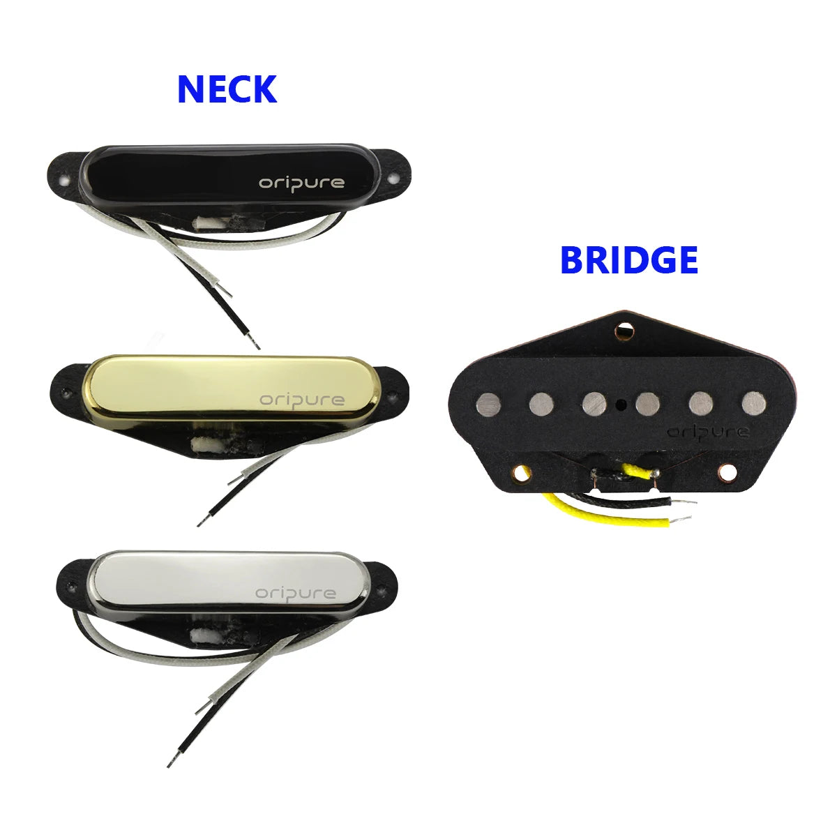 Oripure 2-Piece Alnico 5 TL Pickup Set Neck and Bridge Electric Guitar Pickups