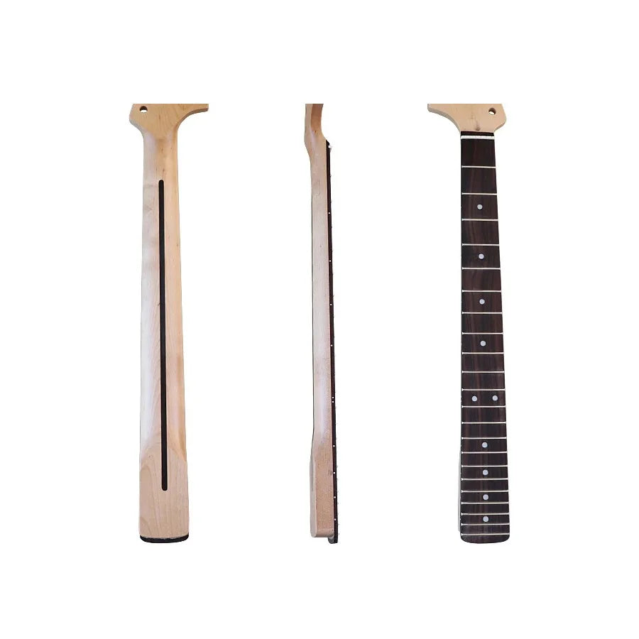 Big Head Left-Handed ST Style Neck – 6-String, 22 Frets, Plus Maple with Rosewood Fingerboard, Matte Finish