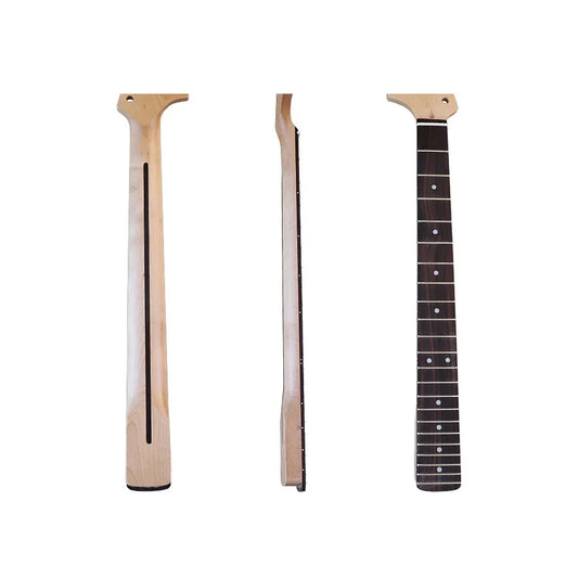 Big Head Left-Handed ST Style Neck – 6-String, 22 Frets, Plus Maple with Rosewood Fingerboard, Matte Finish