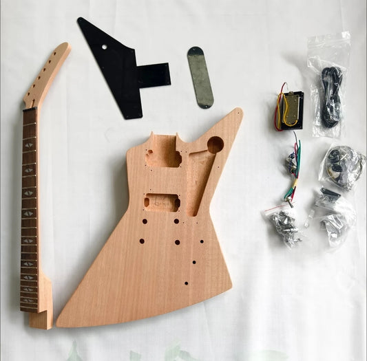 Explorer-style DIY electric guitar kit