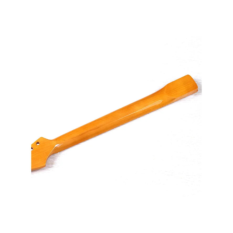 ST 6-String 22-Fret Tiger Pattern Neck – Yellow Plus Maple, Bright Finish
