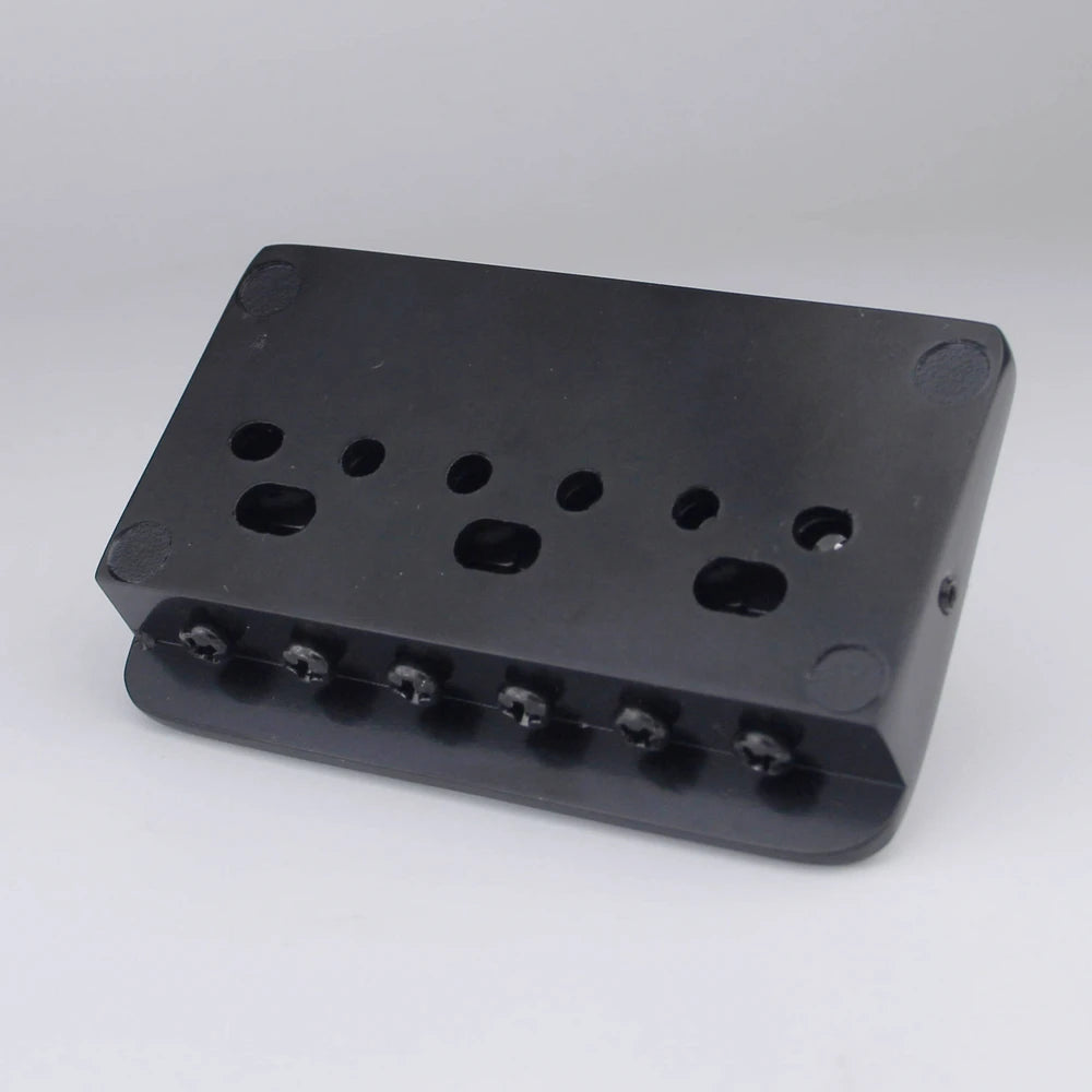 Guyker Adjustable Guitar Bridge 10.5mm String Space Copper Fixed Saddles and Zinc Block For 6 String Electric Guitar
