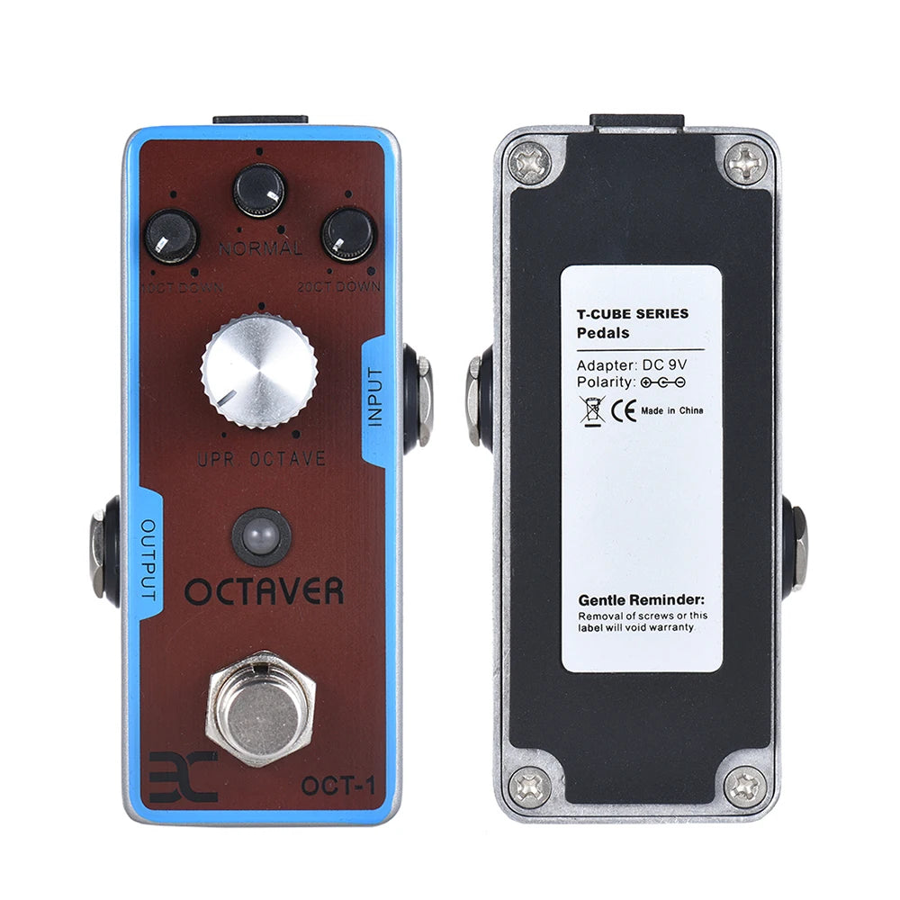 Eno Ex OCT-1 Octaaf Mini Octaaf Gitaar Effect Pedaal True Bypass Full Metal Shell