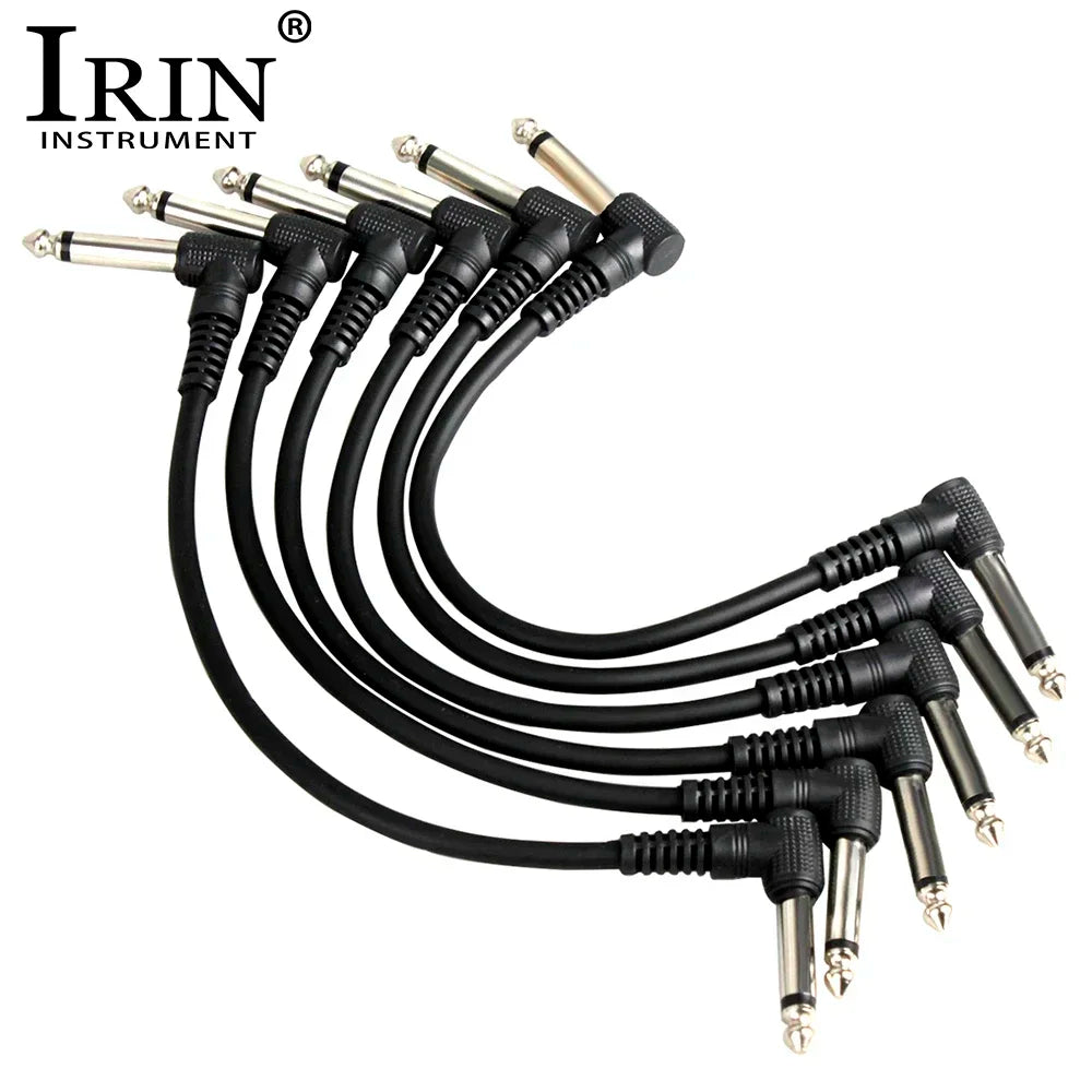 IRIN 6 Pcs Guitar Effects Cables 6.5mm Jack Audio Cable