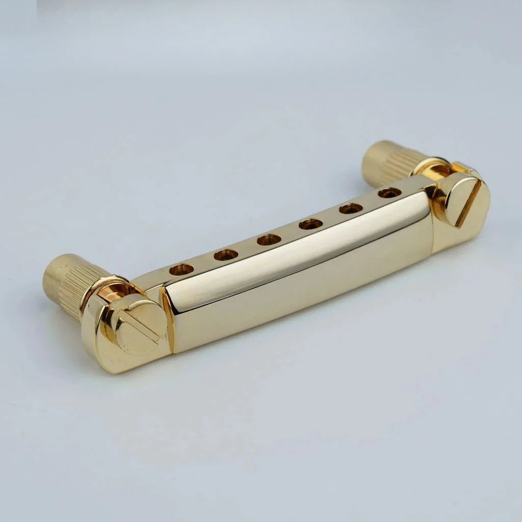 Guitar Stop Bar Tailpiece With Anchors And Studs for LP SG Guitars Gold