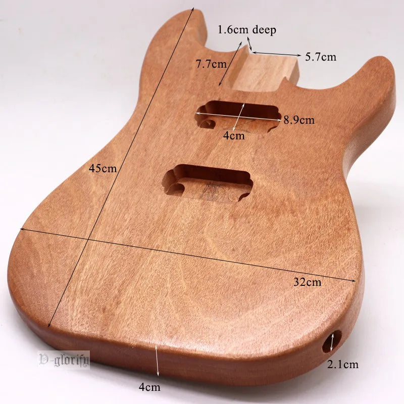 ST electric guitar body electric modified guitar barrel DIY electric guitar accessories without bridge electric guitar body