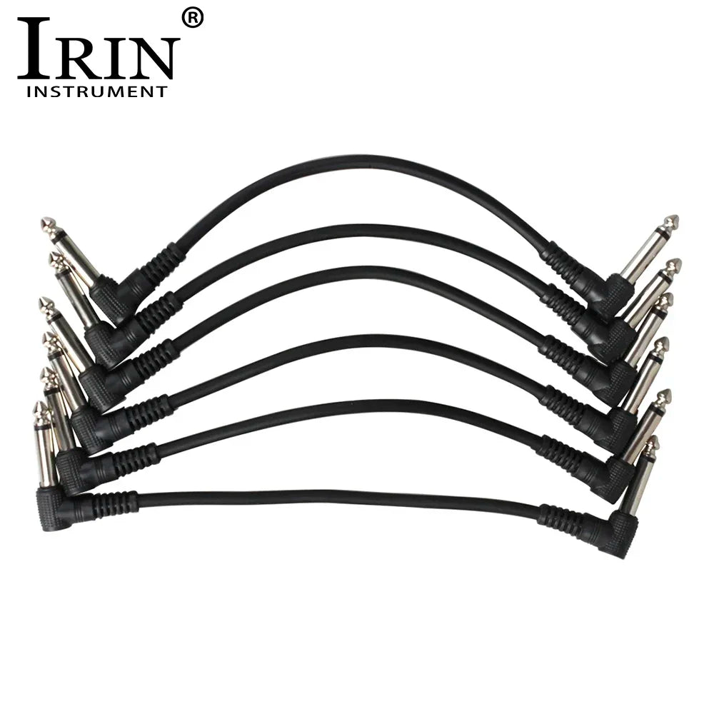 IRIN 6 Pcs Guitar Effects Cables 6.5mm Jack Audio Cable
