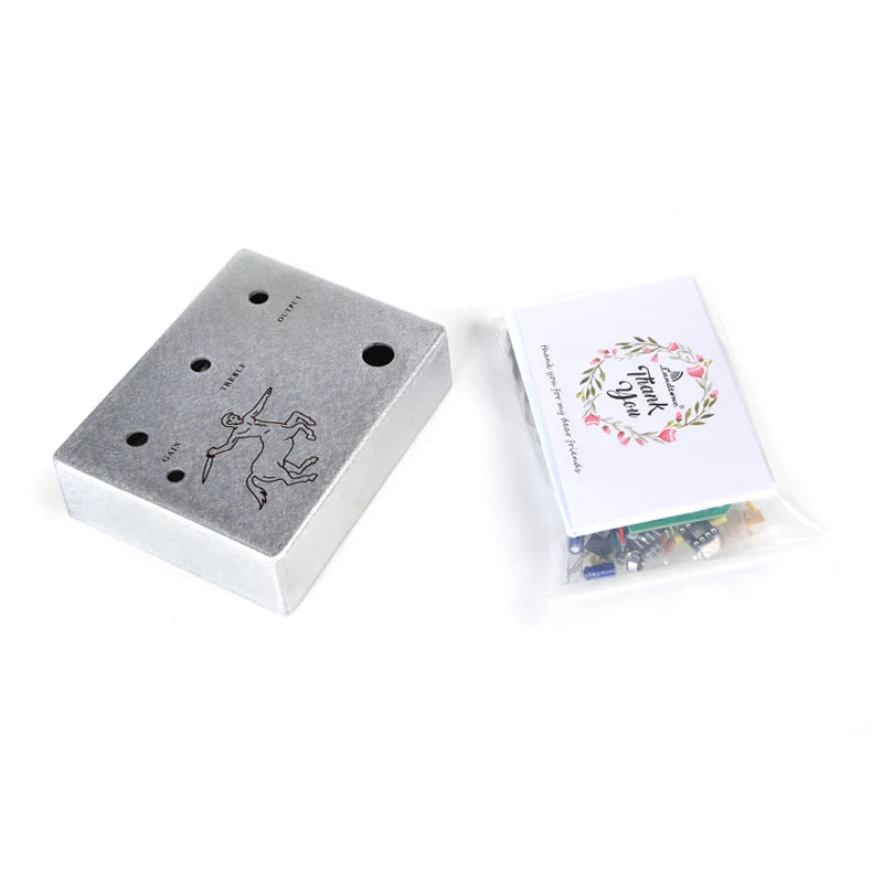 Landtone Diy Klon Centaur Overdrive Gitaarpedaal Alle Kits Met 1590bb Aluminium Behuizing Box G01 Gratis Verzending