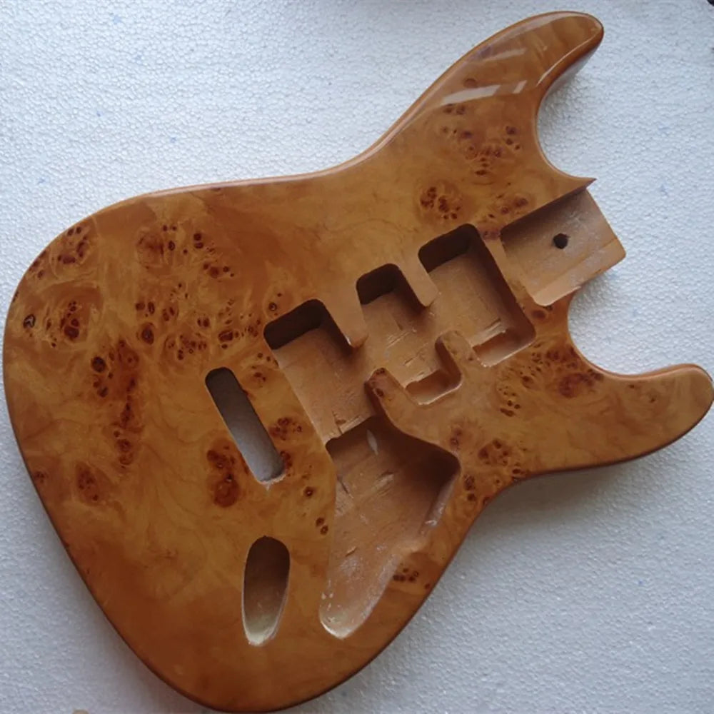 Electric Guitar STQ Body, Wooden Grain, Mahogany Paint, DIY Accessories, High Quality