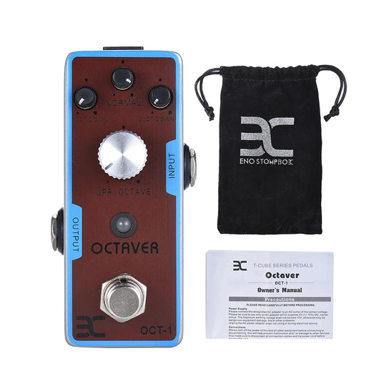 Eno Ex OCT-1 Octaaf Mini Octaaf Gitaar Effect Pedaal True Bypass Full Metal Shell