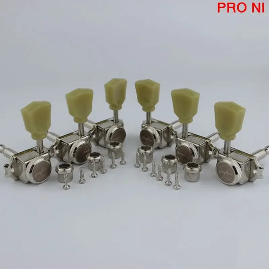 1 Set GUYKER 3R3L Vintage Deluxe Elektrische Gitaar Machine Heads Tuners Nikkel Stemsleutels