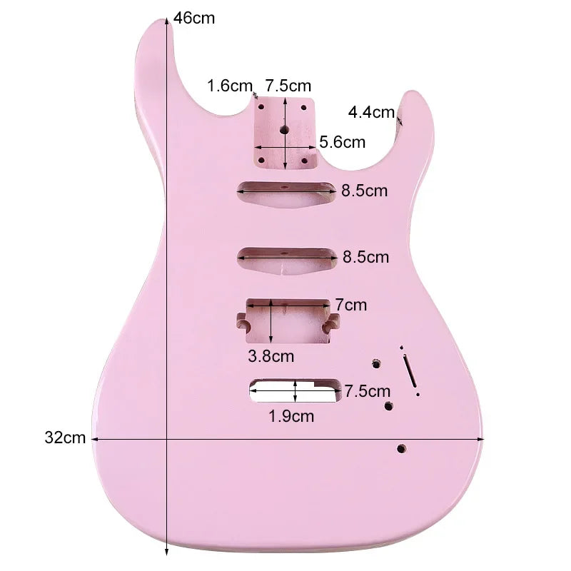 Customizable ST Style Electric Guitar Bodies – Multiple Colors and Pickup Configurations