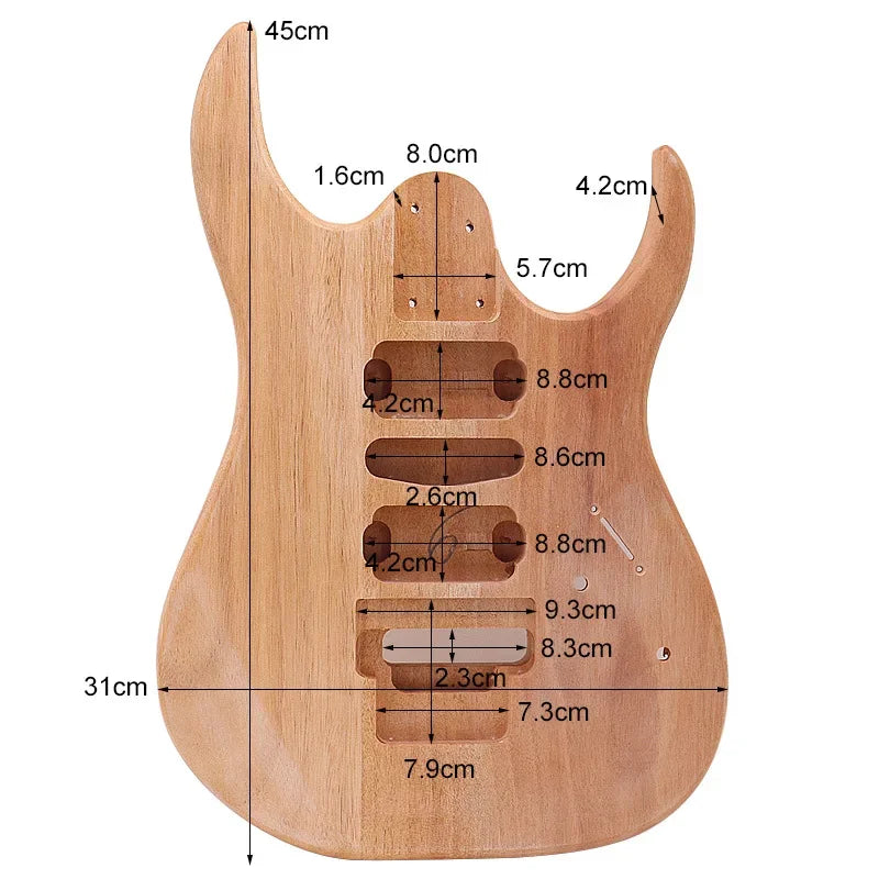 Customizable ST Style Electric Guitar Bodies – Multiple Colors and Pickup Configurations