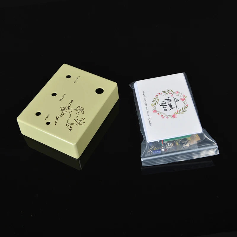 Landtone Diy Klon Centaur Overdrive Gitaarpedaal Alle Kits Met 1590bb Aluminium Behuizing Box G01 Gratis Verzending