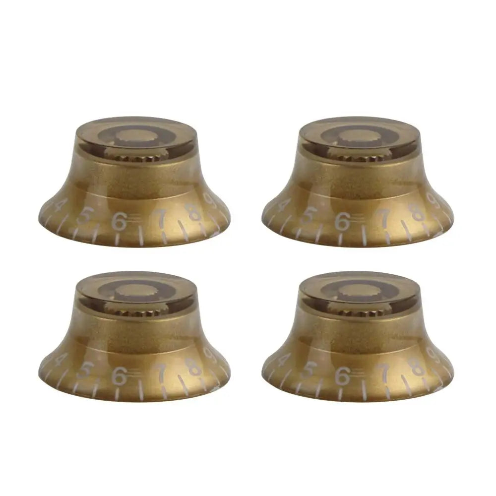 FLEOR 4 Pieces High Dome Electric Guitar Knobs Speed Tone Volume Control Caps for LP SG Guitar Parts