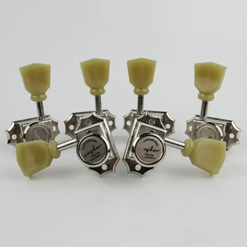 1 Set GUYKER 3R3L Vintage Deluxe Elektrische Gitaar Machine Heads Tuners Nikkel Stemsleutels