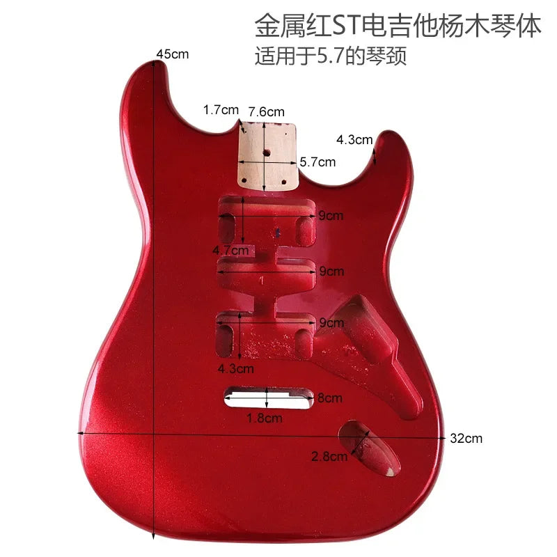 Customizable ST Style Electric Guitar Bodies – Multiple Colors and Pickup Configurations