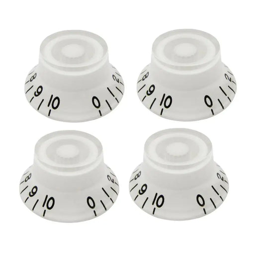 FLEOR 4 Pieces High Dome Electric Guitar Knobs Speed Tone Volume Control Caps for LP SG Guitar Parts